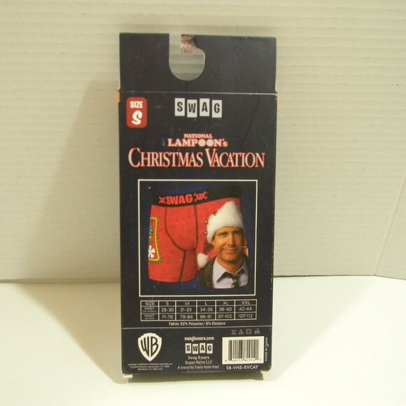 SWAG Boxers Christmas Vacation Edition Chevy Chase Lampoon's Sz. Small NIB - Picture 2 of 3